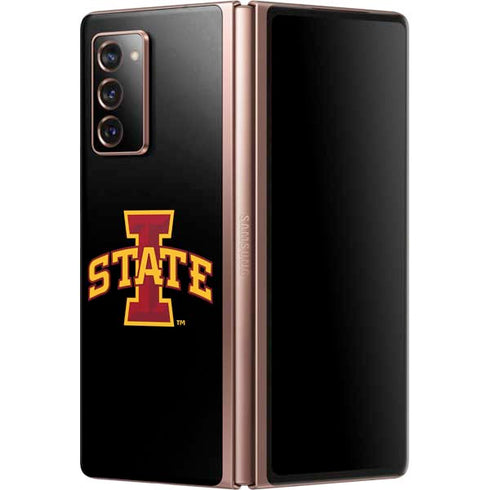 Iowa State University Primary Logo Black Galaxy Z Fold2 5G Skin