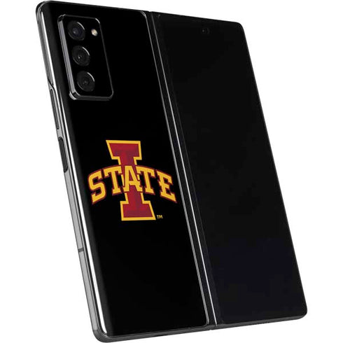 Iowa State University Primary Logo Black Galaxy Z Fold2 5G Skin
