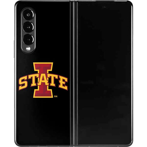 Iowa State University Primary Logo Black Galaxy Z Fold3 5G Skin