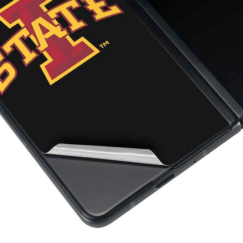 Iowa State University Primary Logo Black Galaxy Z Fold4 5G Skin
