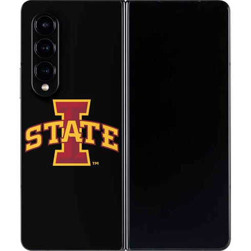 Iowa State University Primary Logo Black Galaxy Z Fold4 5G Skin