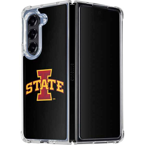 Iowa State University Primary Logo Black Galaxy Z Fold5 5G Clear Case