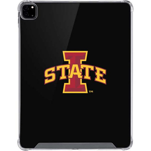 Iowa State University Primary Logo Black iPad Pro 12.9in (2020) Clear Case