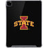 Iowa State University Primary Logo Black iPad Pro 12.9in (2020) Clear Case