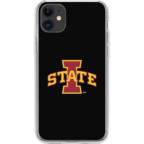 Iowa State University Primary Logo Black iPhone 11 Clear Case