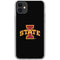 Iowa State University Primary Logo Black iPhone 11 Clear Case