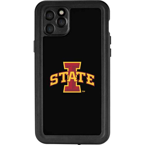 Iowa State University Primary Logo Black iPhone 11 Pro Max Waterproof Case