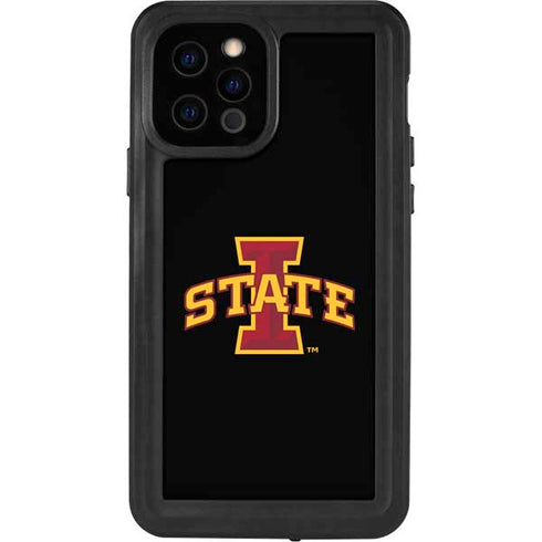 Iowa State University Primary Logo Black iPhone 12 Pro Waterproof Case