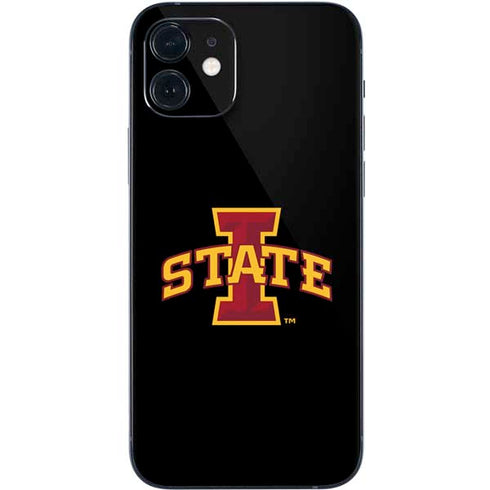 Iowa State University Primary Logo Black iPhone 12 Skin