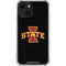 Iowa State University Primary Logo Black iPhone 13 Clear Case