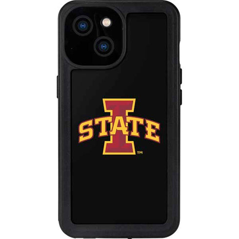 Iowa State University Primary Logo Black iPhone 13 Mini Waterproof Case