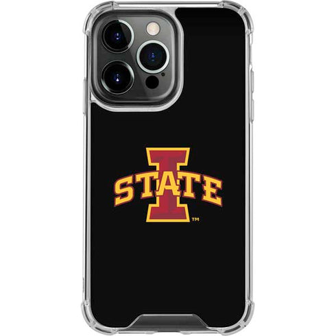Iowa State University Primary Logo Black iPhone 13 Pro Clear Case