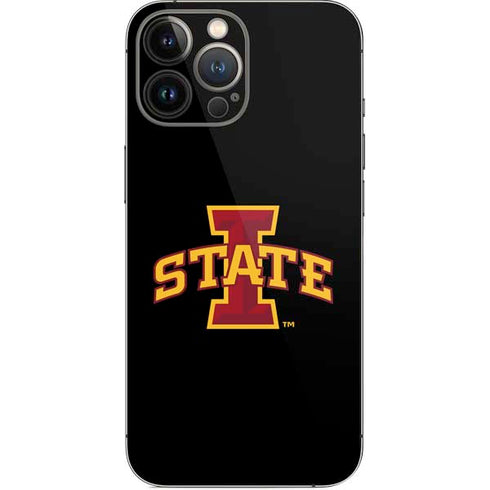 Iowa State University Primary Logo Black iPhone 13 Pro Max Skin