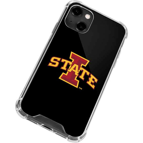 Iowa State University Primary Logo Black iPhone 14 Clear Case