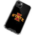 Iowa State University Primary Logo Black iPhone 14 Plus Clear Case