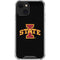 Iowa State University Primary Logo Black iPhone 14 Plus Clear Case