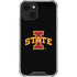 Iowa State University Primary Logo Black iPhone 14 Plus Clear Case