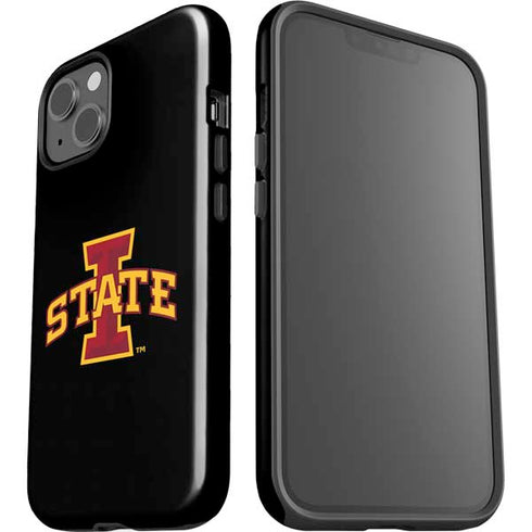 Iowa State University Primary Logo Black iPhone 15 Plus Impact Case