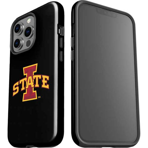 Iowa State University Primary Logo Black iPhone 15 Pro Impact Case