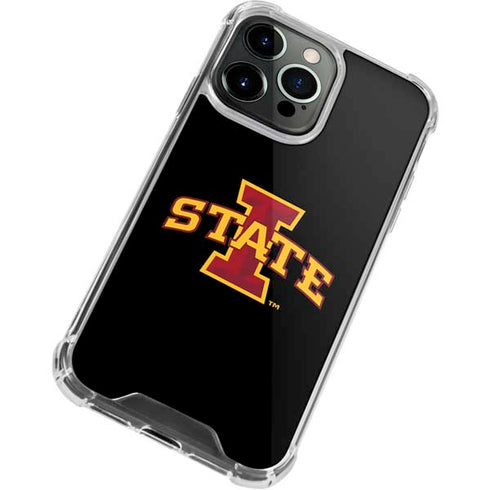 Iowa State University Primary Logo Black iPhone 15 Pro Max Clear Case