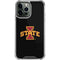 Iowa State University Primary Logo Black iPhone 14 Pro Max Clear Case