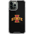 Iowa State University Primary Logo Black iPhone 14 Pro Max Clear Case