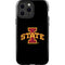 Iowa State University Primary Logo Black iPhone 15 Pro Max Impact Case