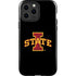 Iowa State University Primary Logo Black iPhone 15 Pro Max Impact Case