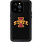 Iowa State University Primary Logo Black iPhone 14 Pro Waterproof Case
