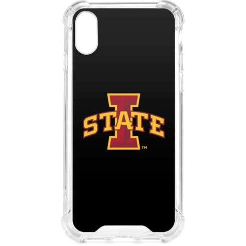 Iowa State University Primary Logo Black iPhone XS Clear Case