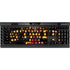 Iowa State University Primary Logo Black K95 RGB PLATINUM Mechanical Gaming Keyboard Skin
