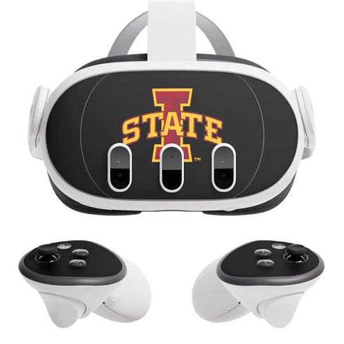 Iowa State University Primary Logo Black Meta Quest 3 Skin