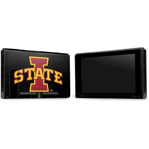 Iowa State University Primary Logo Black Nintendo Switch Bundle Skin