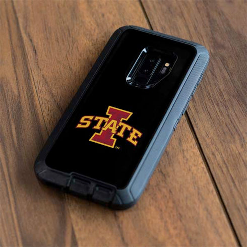 Iowa State University Primary Logo Black Otterbox Defender Galaxy Skin
