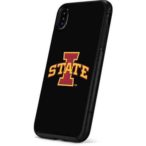 Iowa State University Primary Logo Black Otterbox Symmetry iPhone Skin