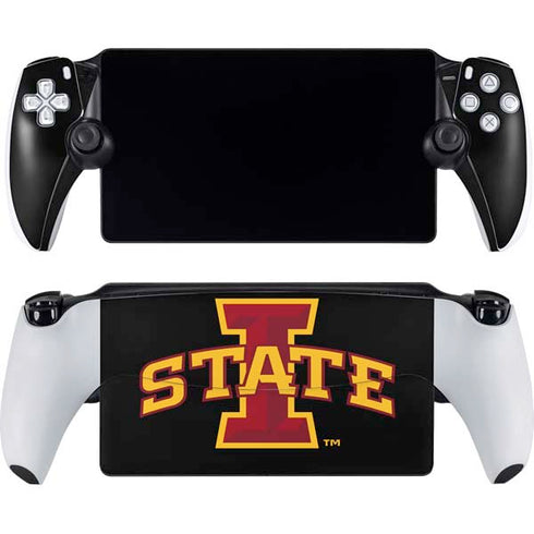 Iowa State University Primary Logo Black PlayStation Portal Remote Player Skin