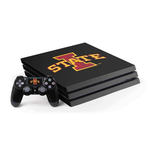 Iowa State University Primary Logo Black PS4 Pro Bundle Skin