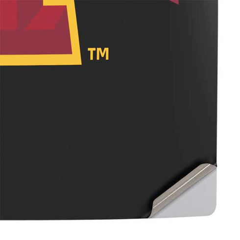 Iowa State University Primary Logo Black PS5 Slim Disk Console Skin