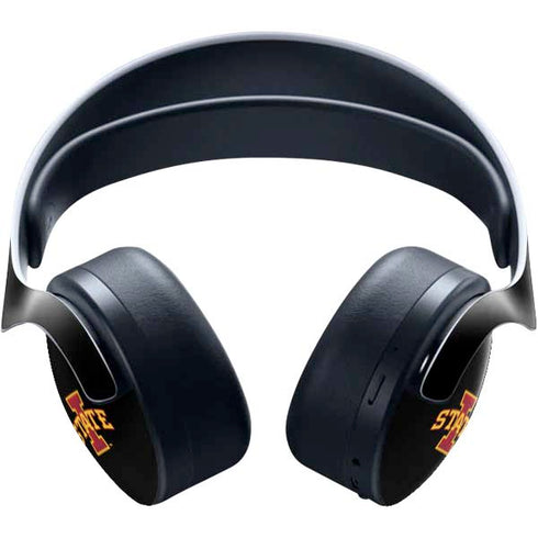 Iowa State University Primary Logo Black PULSE 3D Wireless Headset for PS5 Skin