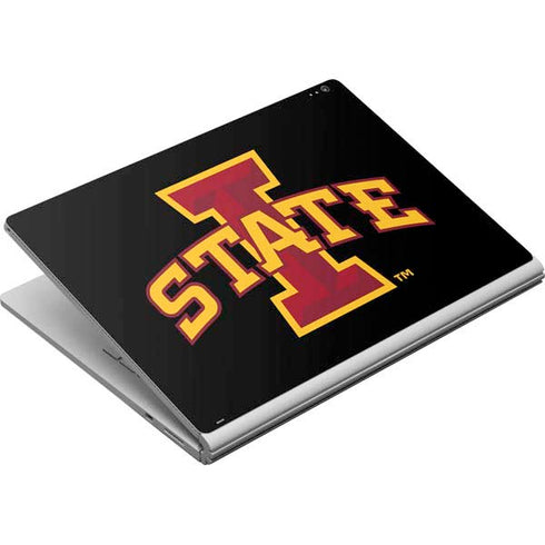 Iowa State University Primary Logo Black Surface Book Skin