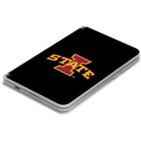 Iowa State University Primary Logo Black Surface Duo Skin
