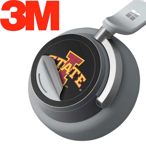 Iowa State University Primary Logo Black Surface Headphones Skin