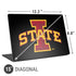 Iowa State University Primary Logo Black Universal Laptop 15in (12.2 x 8.8in) Skin