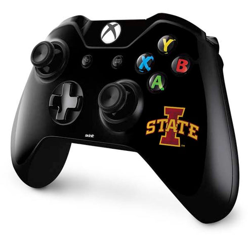 Iowa State University Primary Logo Black Xbox One Controller Skin