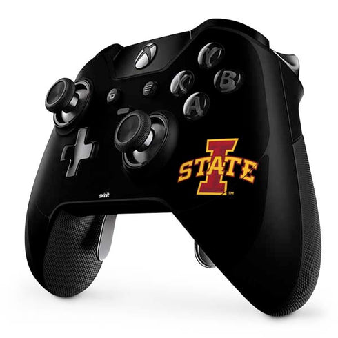 Iowa State University Primary Logo Black Xbox One Elite Controller Skin