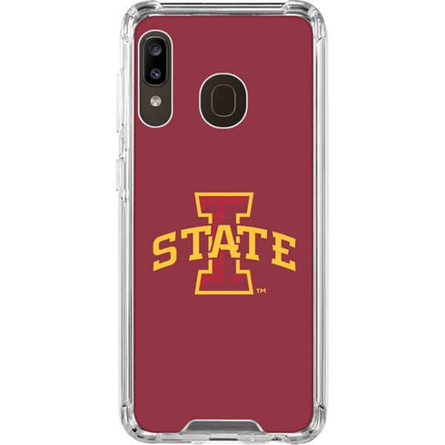 Iowa State University Primary Logo Galaxy A30 Clear Case