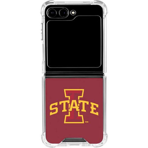 Iowa State University Primary Logo Galaxy Z Flip5 5G Clear Case