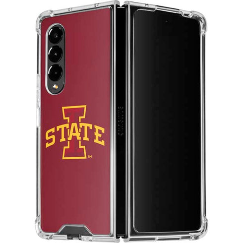 Iowa State University Primary Logo Galaxy Z Fold4 5G Clear Case