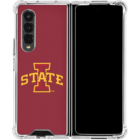 Iowa State University Primary Logo Galaxy Z Fold4 5G Clear Case