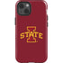 Iowa State University Primary Logo iPhone 15 Impact Case
